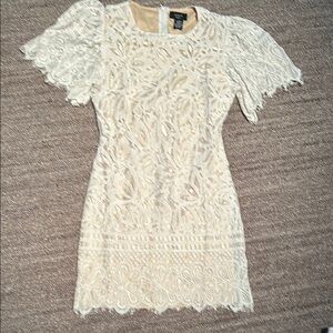 Lace Overlay Dress